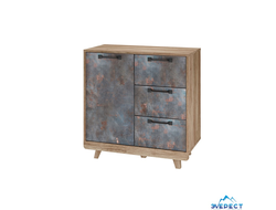 КОМОД &quot;МЕГАПОЛИС&quot; КМ-12 ( дуб каньон/фотопечать ржавчина), 818*828*404