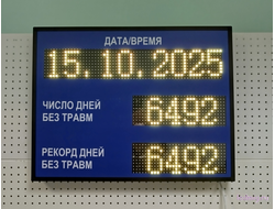 Электронное Табло уровня травматизма