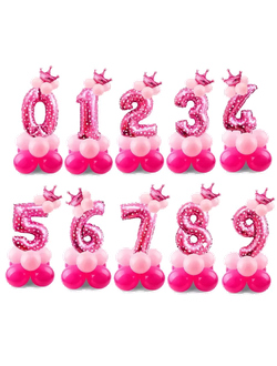 РОЗОВАЯ С КОРОНОЙ НА СТОЙКЕ