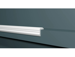 Угловой плинтус (уголок) Decor Dizain DD801, ударопрочный, влагостойкий, под покраску, 2 метра