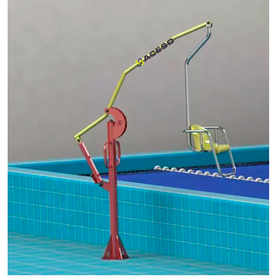 Гидравлический ПОВОРОТНЫЙ подъемник-лифт для бассейнов