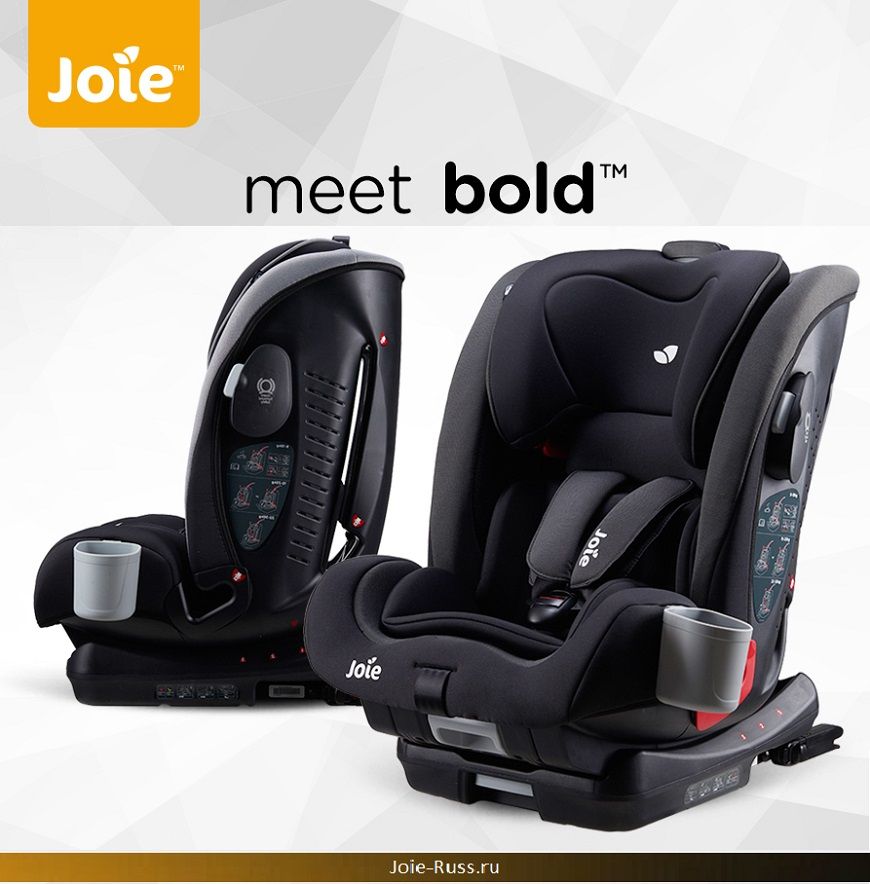 Joie Bold IsoFix автокресло Крепится с помощью системы Isofix и якорной точки Top Tether