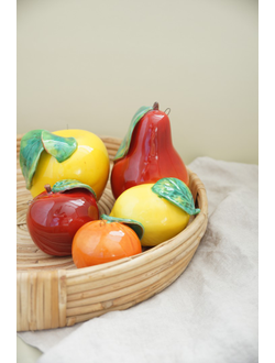 Груша с листом (жёлтая)