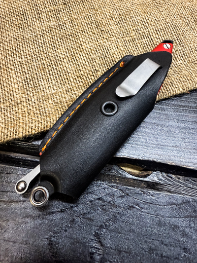 Фрикционный складной нож Канадец Большой сталь VG-10, рукоять красный G10