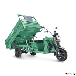 Грузовой электротрицикл Rutrike D5 1700 темно-зеленый