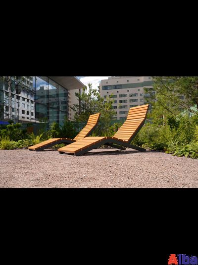 Лежак парковый ПАРК-01 1650х800х960 мм