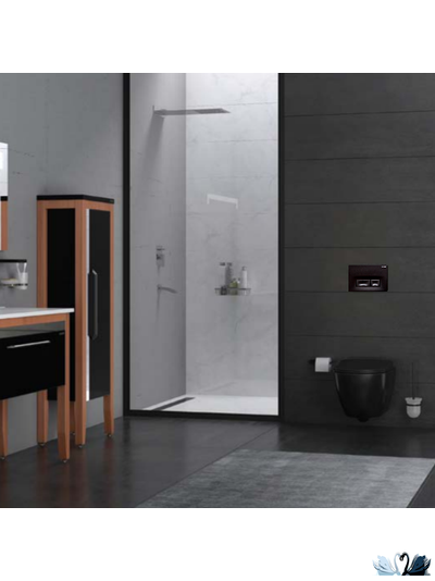 Инсталляция для унитаза Creavit GR5003.01 с кнопкой Ore GP3002.01 черная матовая