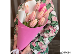 Нежно-розовые тюльпаны - Ириска фото1