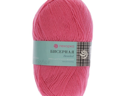 Пряжа Бисерная Пехорка Состав: 100% акрил высокообъёмный. Вес и длина нити:100 г/450 м. цвет Коралл