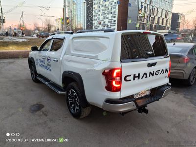 Кунг Sk3 на Changan Hunter Plus. Заводская покраска в белый цвет. Заднее стекло, ручка люкс, релинги