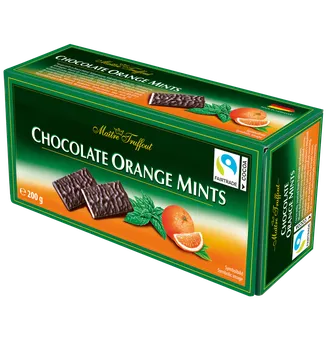 Chocolate Orange Mints - плитки темного шоколада апельсин/мята 200г