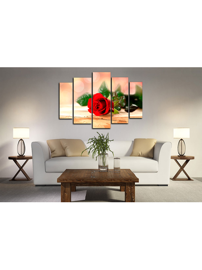 Модульная картина &quot;Нежный бутон розы&quot;