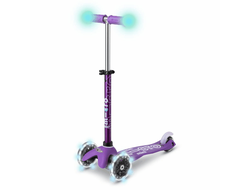 Самокат Mini Micro Deluxe Magic сиреневый LED