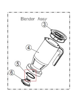 Прокладка блендерной чаши Braun