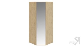 Шкаф угловой с 1 зеркальной дверью правый «Николь» (Бунратти)