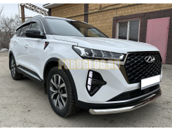 Защита переднего бампера ПапаТюнинг d60 для Chery Tiggo 7 Pro Max 2022-2024