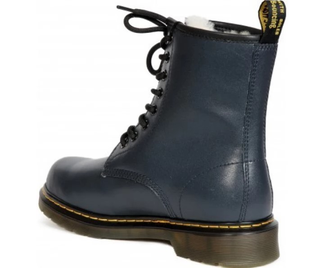 Ботинки Dr Martens 1460 Dark Blue Smooth Fleece зимние