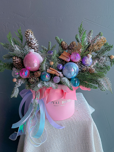 Композиция с елью "Баббл гам"