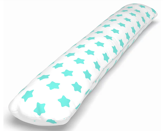 Подушка обнимашка для тела в рост 170 х 30 см шарики внутри, наволочка на молнии цвет на выбор