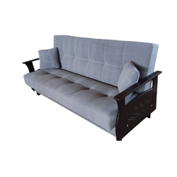 Диван Шармель серый велюр