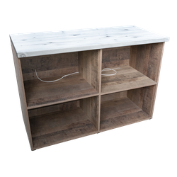 (ЗЕМ0100) Прилавок рабочий "ZEMTEK" с 4-мя полками и подставкой