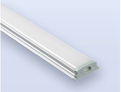 Гибкий накладной алюминиевый профиль для светодиодной ленты с рассеивателем Eleganz 25018