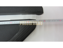 Пороги подножки "Classik Black" 1450 мм для Chevrolet NIVA 2002-