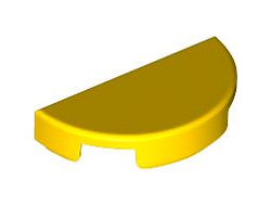 Tile, Round 1 x 2 Half, Yellow (1748 6527809)