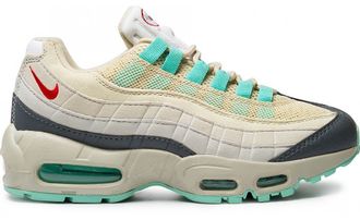 Nike Air Max 95 Серые с бирюзовым (36-40) Арт. 002F-A