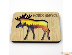 Магнит прорезной лось