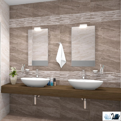 Плитка настенная Laparet Pegas коричневый 20 х 60 см