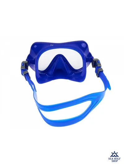 Маска с трубкой Sargan "БАТТЕРФЛЯЙ-М" черно-ярко синий