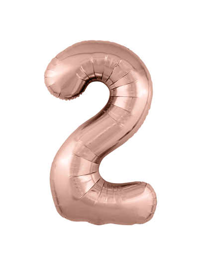 Фольгированный шар Цифра розовое золото