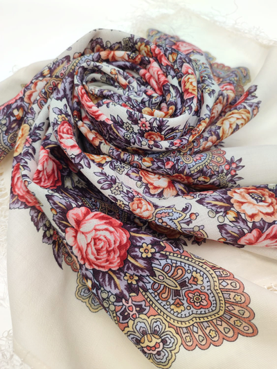 Павловопосадский платок Утренние грёзы 1960-3