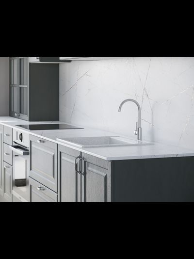 Мебельный щит Белый Каспий (ДСП, 3 000, 600, 6, 3110, мт) (3050 мм)