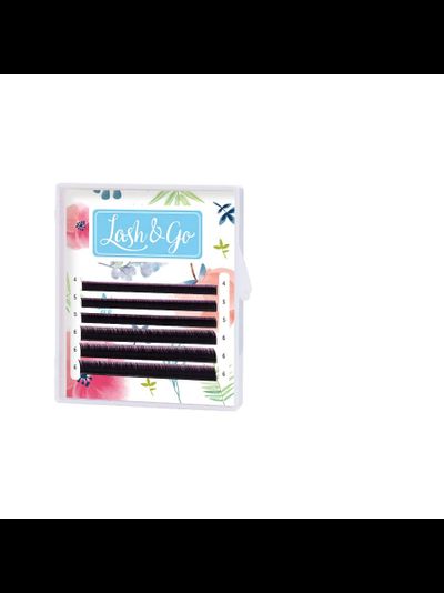 Ресницы чёрные Lash&amp;Go - mini MIX (6 линий)