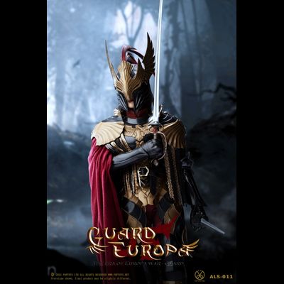 Рыцарь-стражница в черной броне  - Коллекционная ФИГУРКА 1/6 Eagle Knight Guard Black armor Version (ALS011) - POPTOYS