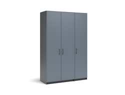 Шкаф РОНДО Фиеста 150.5/ручка СМ-9 Антрацит/Маренго