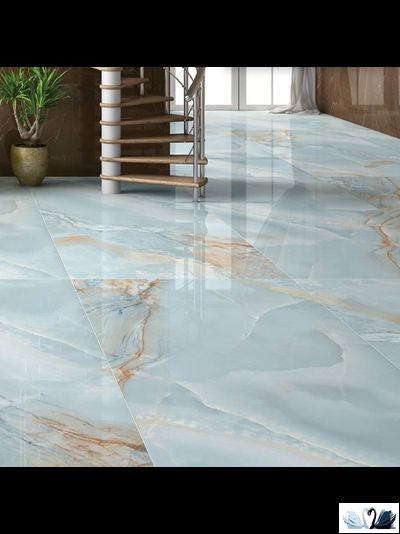 Керамогранит Creto Opera Onyx Sky 80 х 160 см голубой