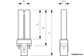 Osram PURITEC HNS S 7w G23