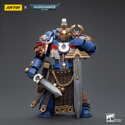 Чемпион Почетной Стражи Ультрамаринов (Warhammer 40k) - КОЛЛЕКЦИОННАЯ ФИГУРКА 1/18 Ultramarines Honour Guard Chapter Champion (JT6526) - JOYTOY