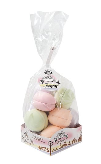 Зефир 380г "Французский десерт" Апельсин-яблоко-черника-клубника