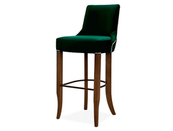 Барный стул Бруни, Размер: 520х580х1160 (посадка: 840) мм, тон ножек из бука и обивка на выбор