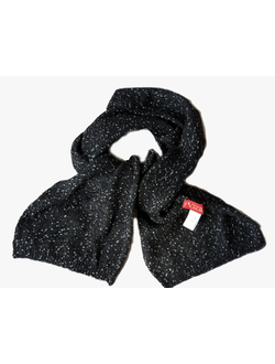 Черный шарф с люрексом Италия Vizio 5397 Ledy led