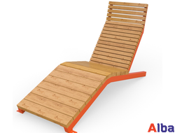 Шезлонг уличный городской