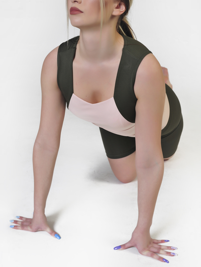 Топ 687-164 Хаки с пудрой