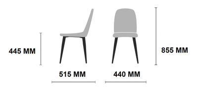 Стул КРАФТ /черный каркас/ ULTRA GREY