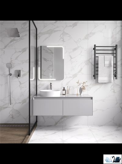 Керамогранит Italica Statuario Perfect Silver 60х120 см белый полированный