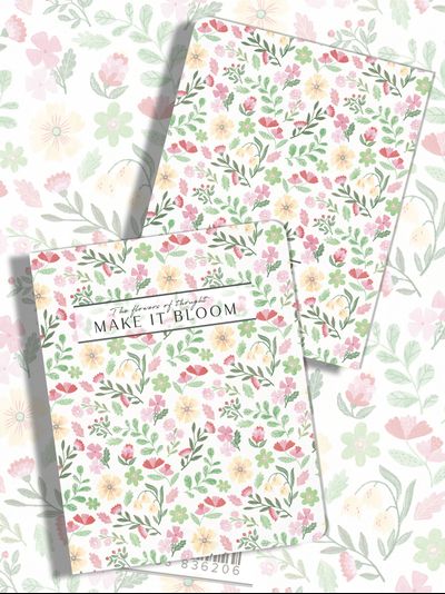 Тетради с Цветами 5 дизайнов - 24 листа