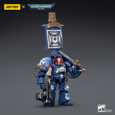 Сержант-Терминатор Ультрамаринов (Warhammer 40k) - КОЛЛЕКЦИОННАЯ ФИГУРКА 1/18 Ultramarines Terminators Sergeant Bellan (JT6663) - JOYTOY